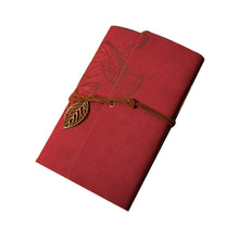 Load image into Gallery viewer, Vintage Leaf Leather Blank Notebook