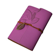 Load image into Gallery viewer, Vintage Leaf Leather Blank Notebook